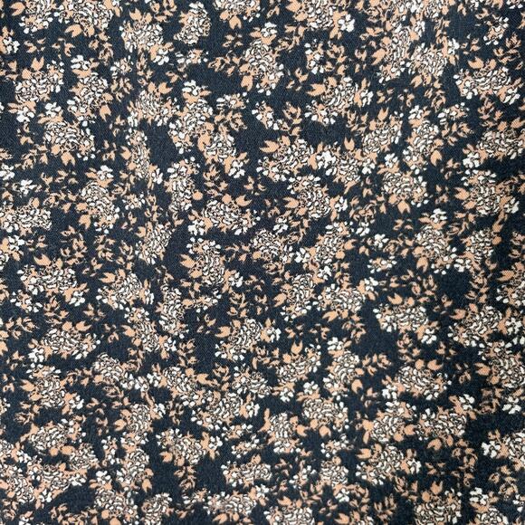 Universal Thread Black Brown Bohemian Quarter Button Down Blouse Women's XS - Picture 5 of 11